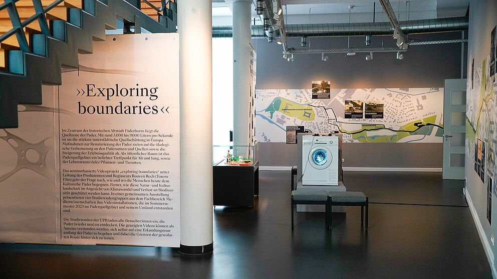 Die multimediale Installation „Leben an den Quellen“ im Stadtmuseum Paderborn. 